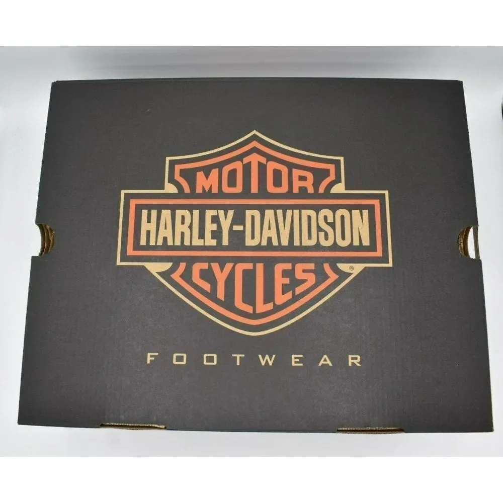 Harley Davidson Mens Size 11.5 Merton Black Leather Motorcycle Boots D93660‎